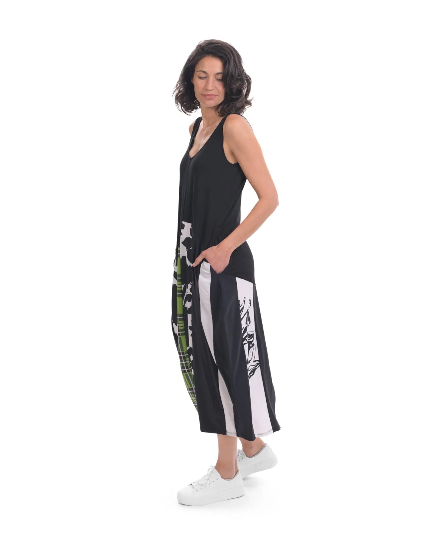 Tekbika Sarah Sleeveless Cocoon Dress, Multi