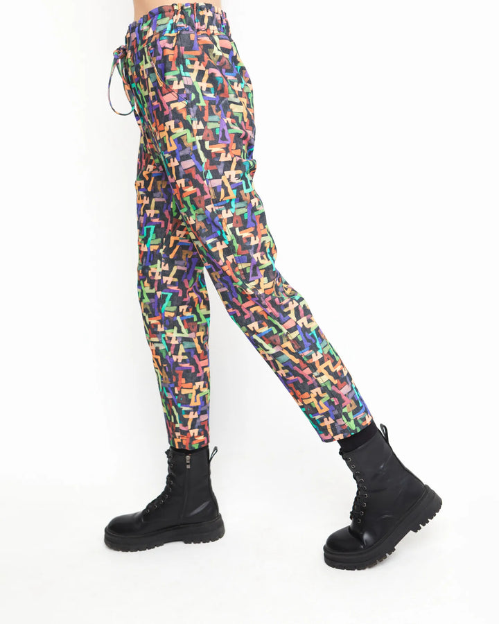 Ozai N Ku Crop Pants, Pink Joy