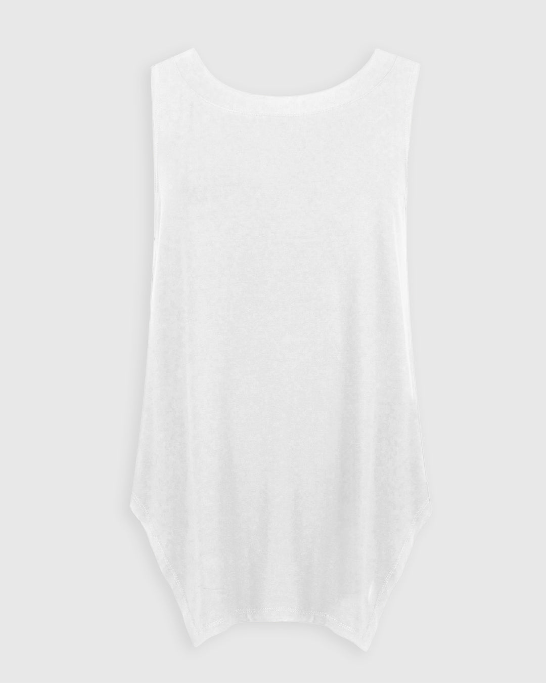 Essential Cutaway Tank Top, White