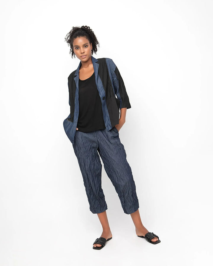 Ozai N Ku Corfu Barrel Leg Pants, Denim