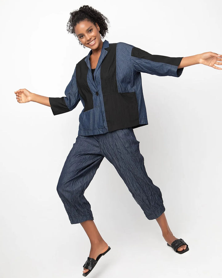 Ozai N Ku Corfu Barrel Leg Pants, Denim