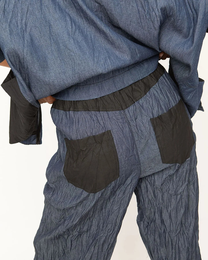 Ozai N Ku Corfu Barrel Leg Pants, Denim