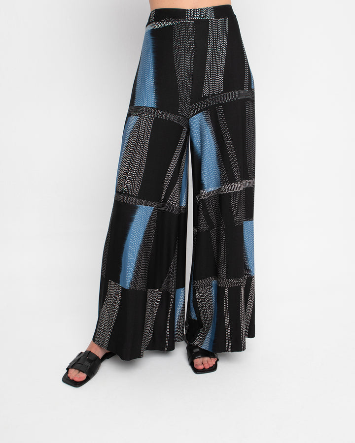 Ozai N Ku Tahiti Palazzo Pants, Blue