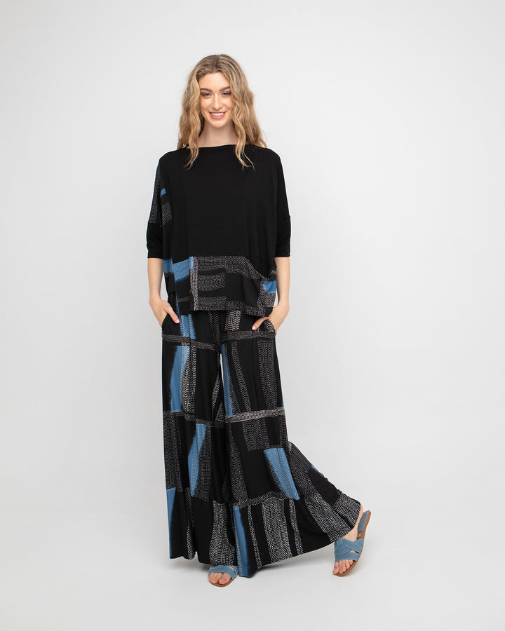 Ozai N Ku Tahiti Palazzo Pants, Blue