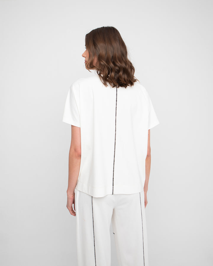 Ozai N Ku Lines Tee, White