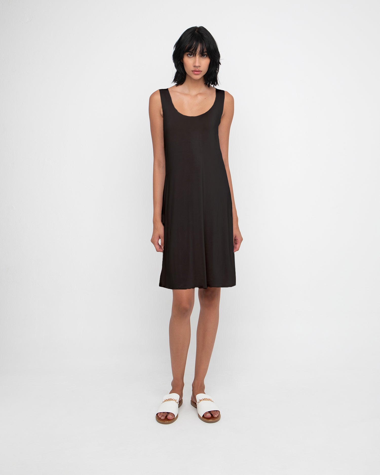 Ozai N Ku Aiga Dress, Black/Lapis