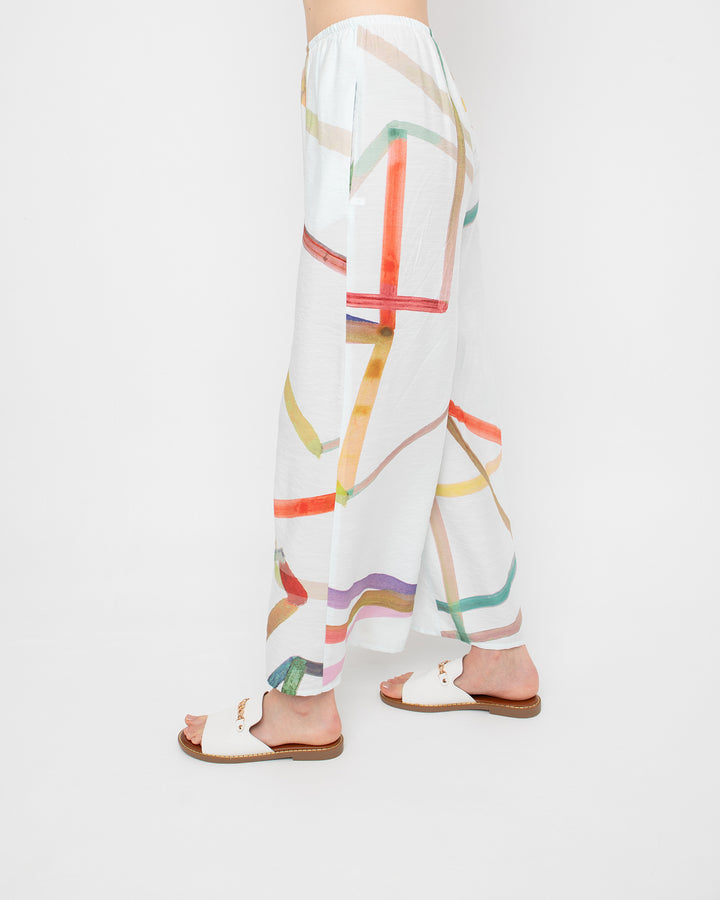 Ozai N Ku Lounge Pants, Trip White
