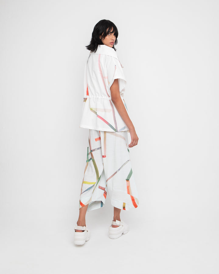 Ozai N Ku Cinch Top, Trip White