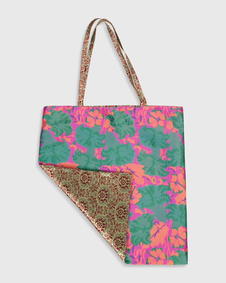 The Everything Tote Bag, Pink Flower
