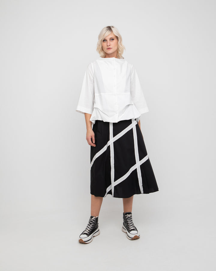 Ozai N Ku Ribbon Skirt, Black