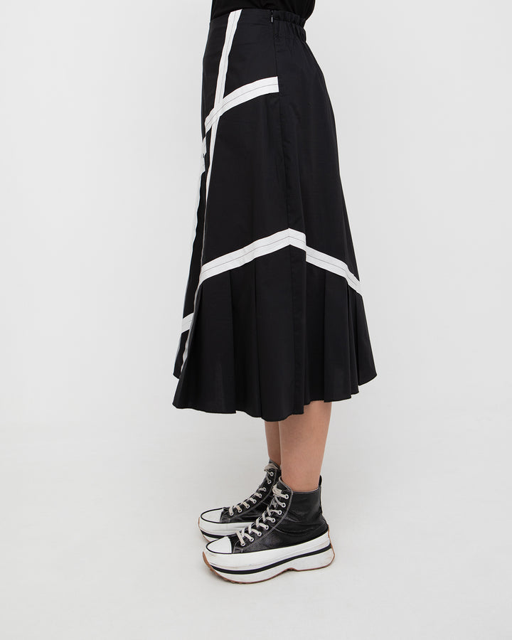 Ozai N Ku Ribbon Skirt, Black