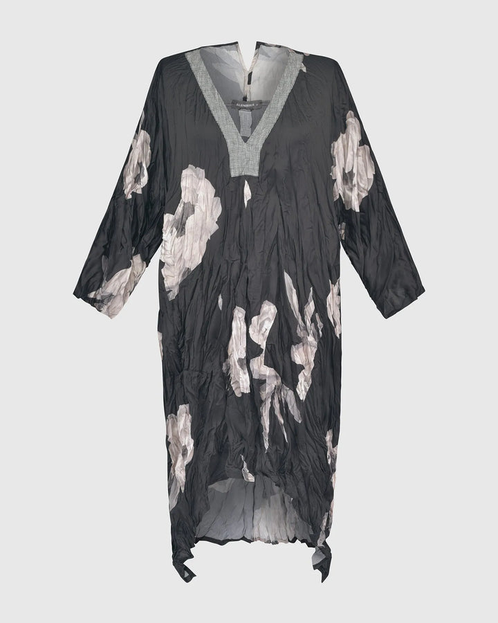Paige Crinkle Caftan Tunic Dress, Roses