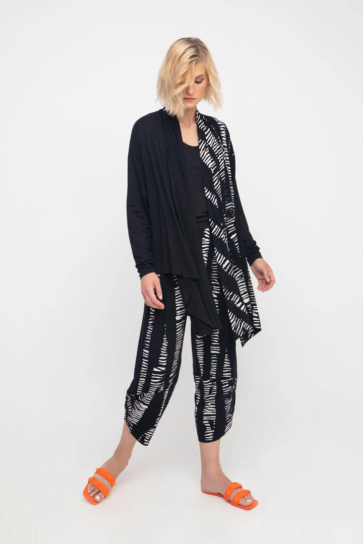 Ozai N Ku Bliss Open-Front Cardigan, Black