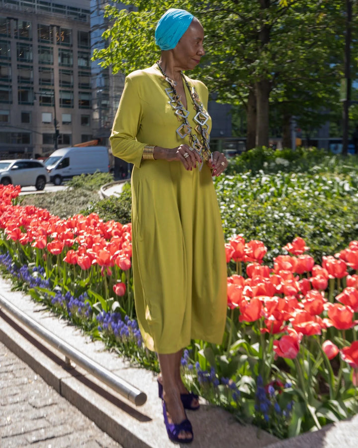 Essential Cocoon Dress, Lime