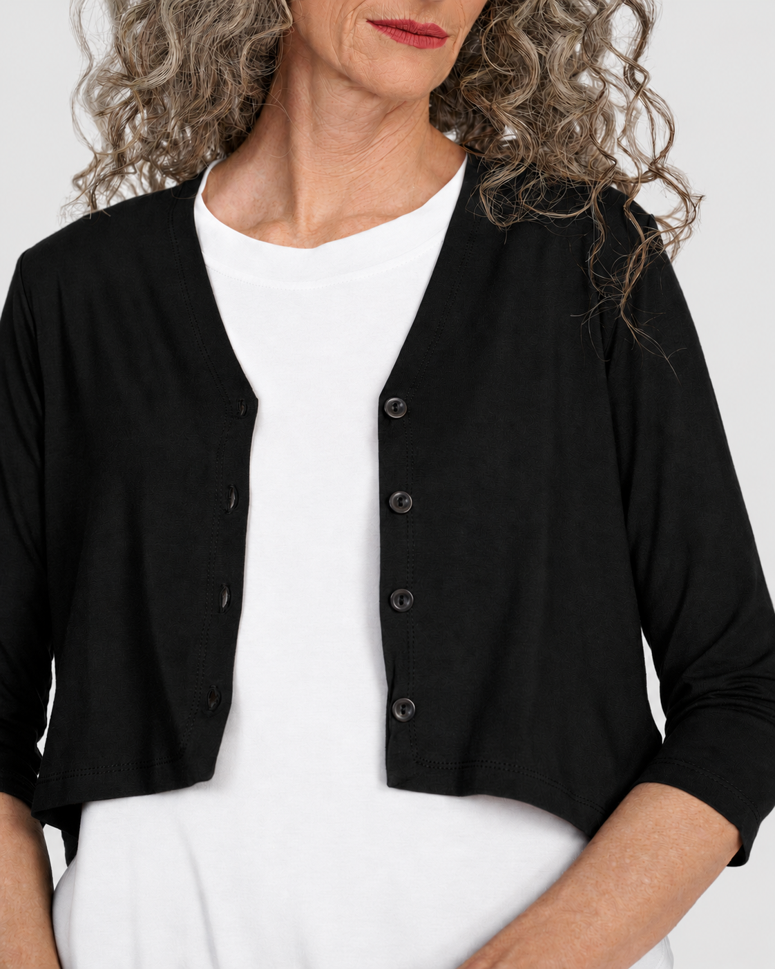 Essential Crop Cardigan, Black – Alembika U.S.
