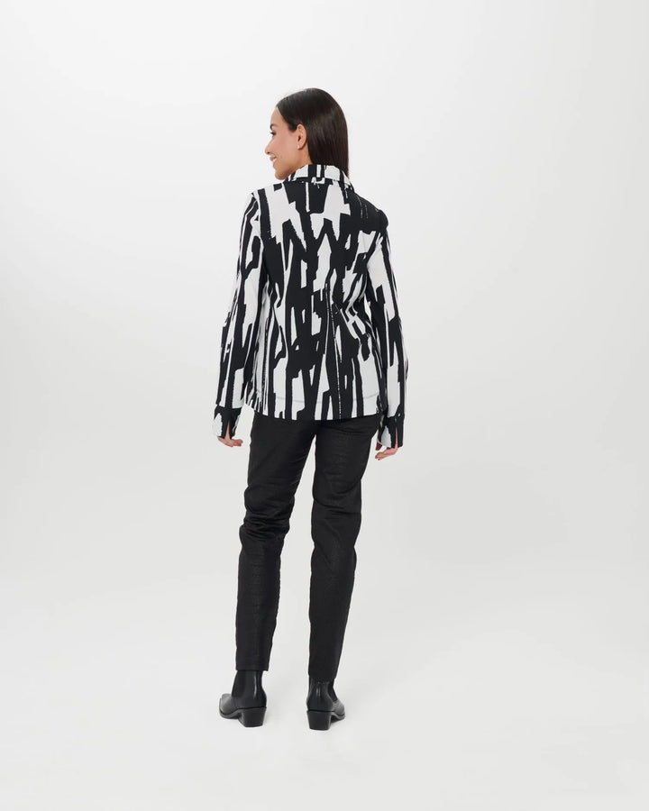 Cyber V-Neck Pullover Top, Brush
