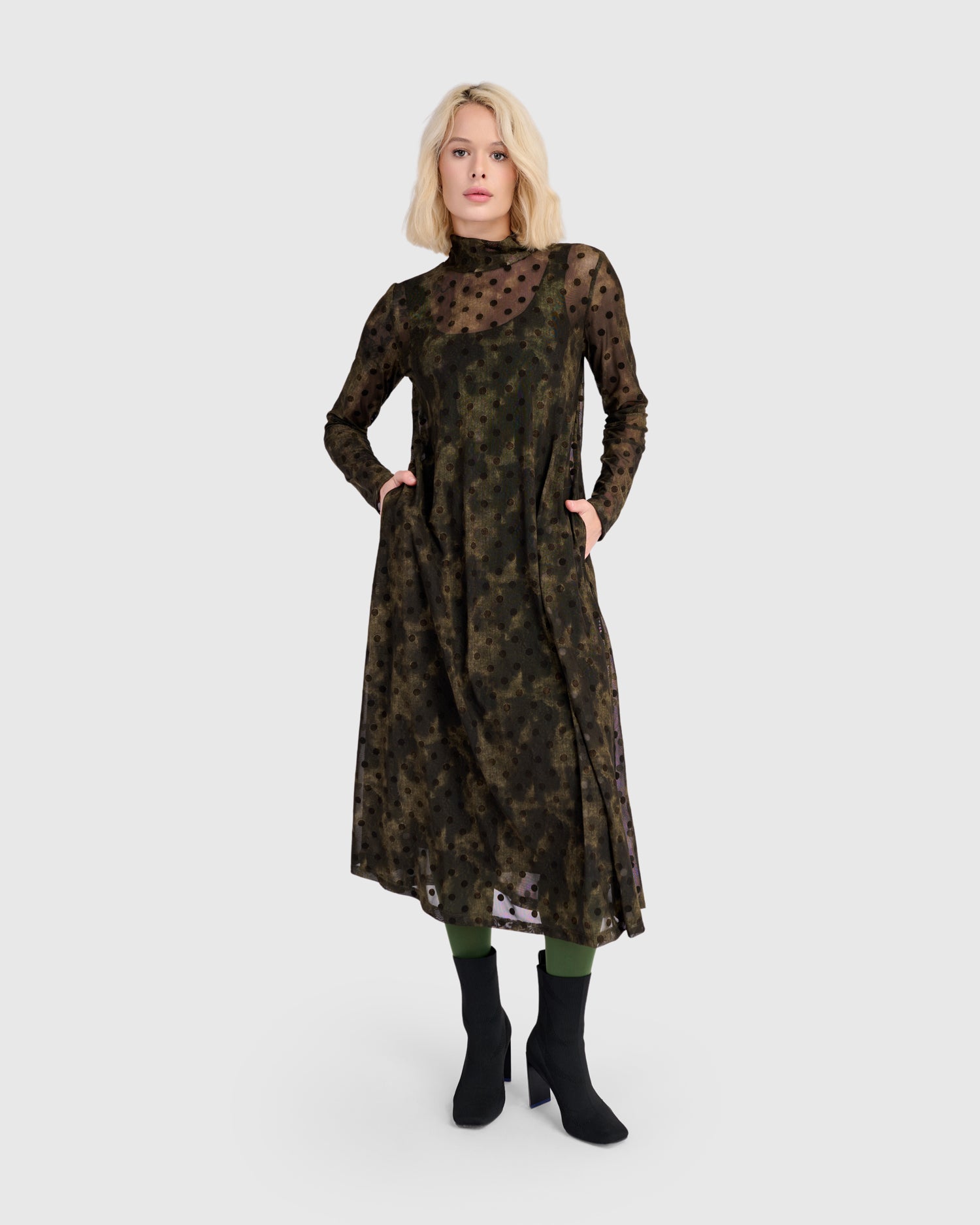 Bosquet A-line Dress, Antique main image 1