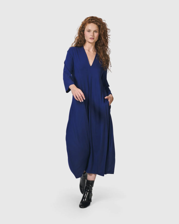 Essential Cocoon Dress, Royal Blue