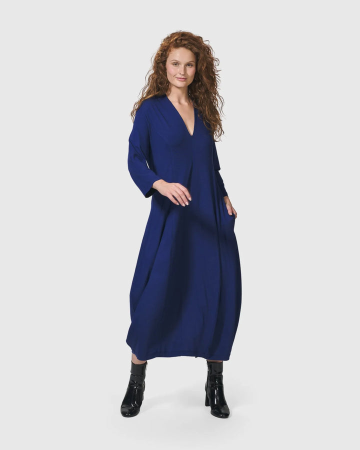 Essential Cocoon Dress, Royal Blue