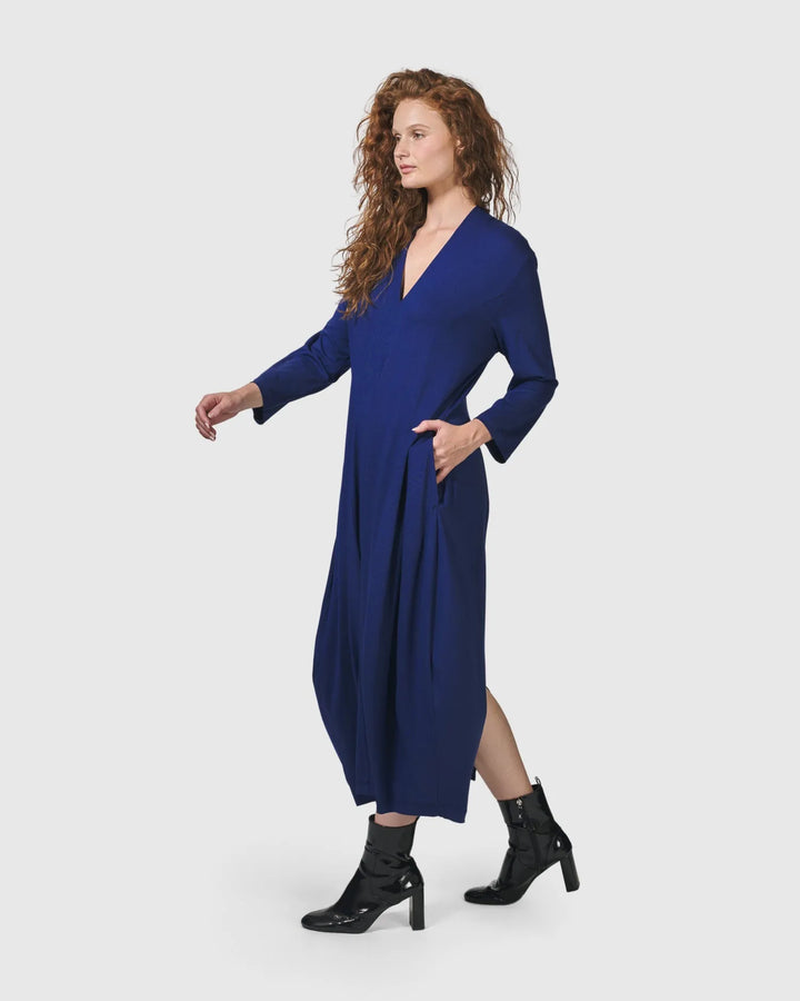 Essential Cocoon Dress, Royal Blue