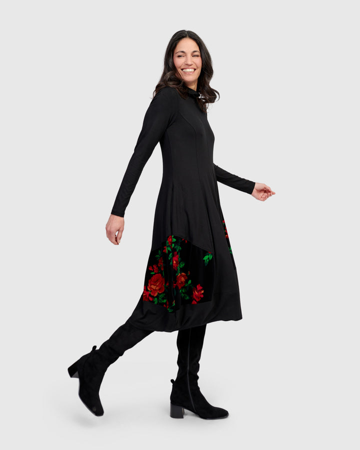 Serenade Cocoon Dress, Roses