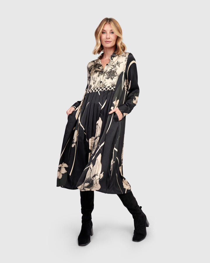 Filigree Babydoll Shirtdress, Mix