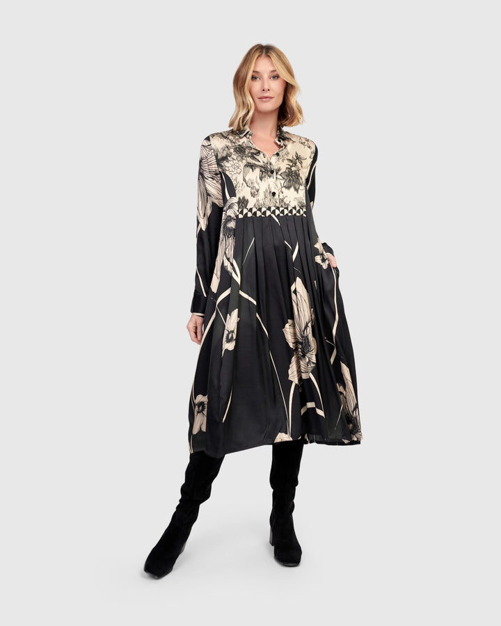 Filigree Babydoll Shirtdress, Mix