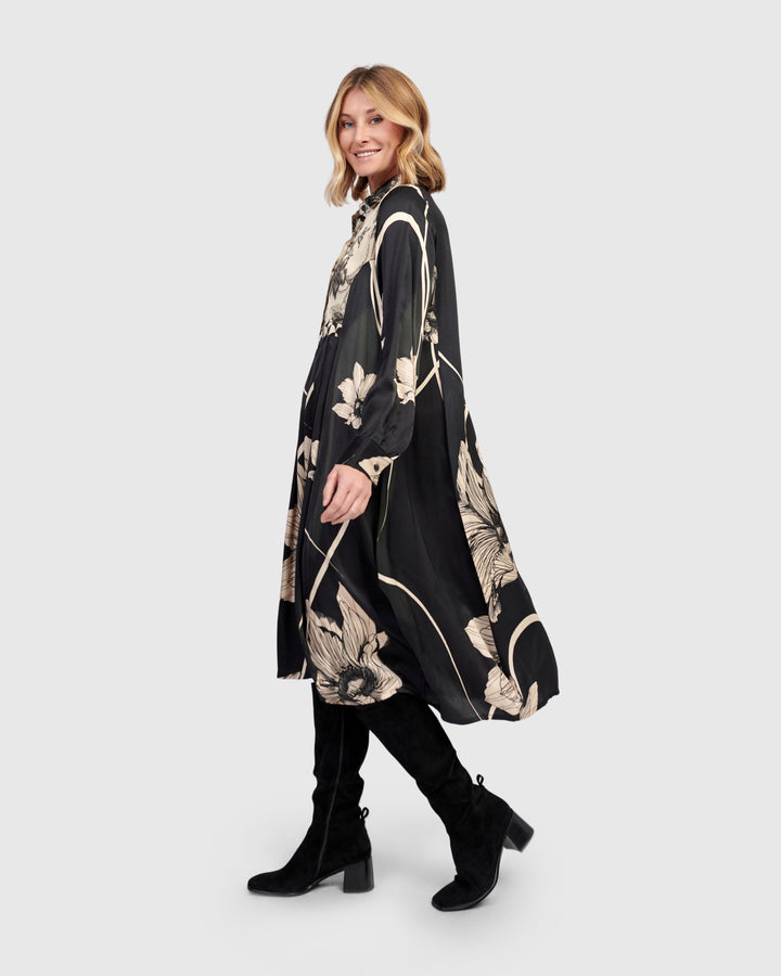 Filigree Babydoll Shirtdress, Mix