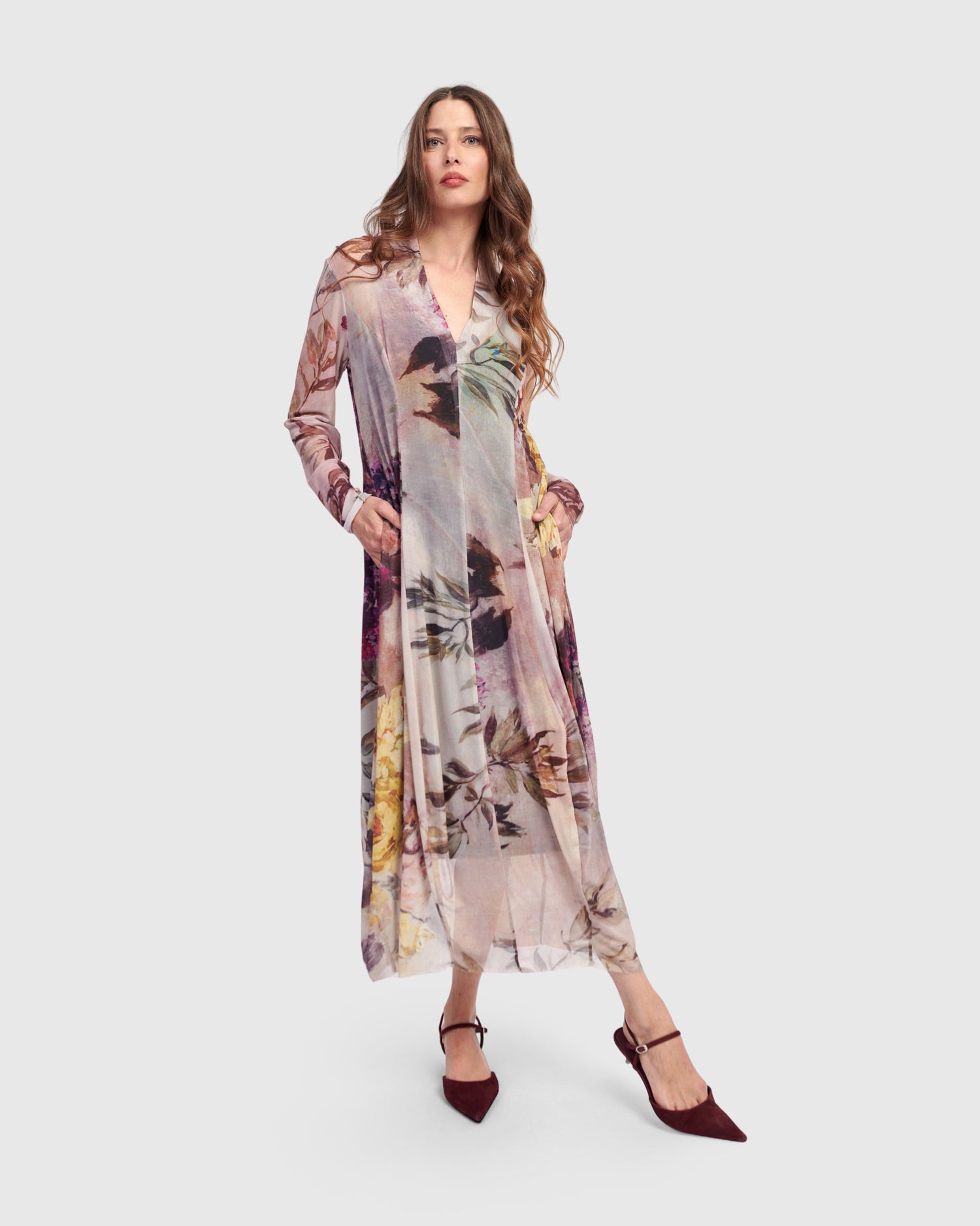Ella Cocoon Dress, Floral – Alembika U.S.