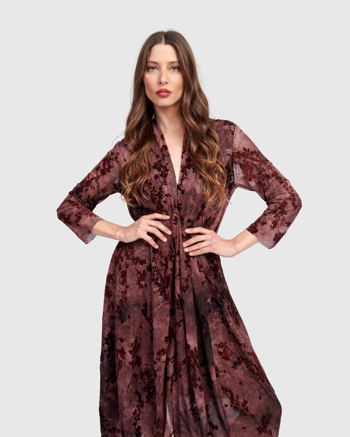 Barbra Cocoon Dress, Wine