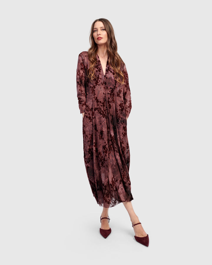 Barbra Cocoon Dress, Wine