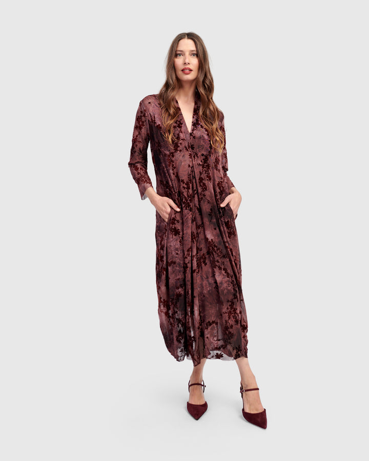 Barbra Cocoon Dress, Wine