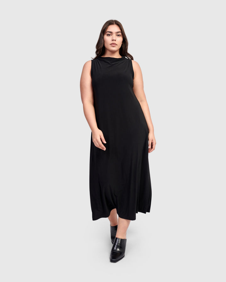 Essential Column Dress, Black