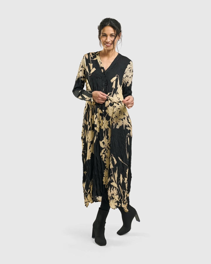 Rosemary Crinkle Tie Dress, Floral