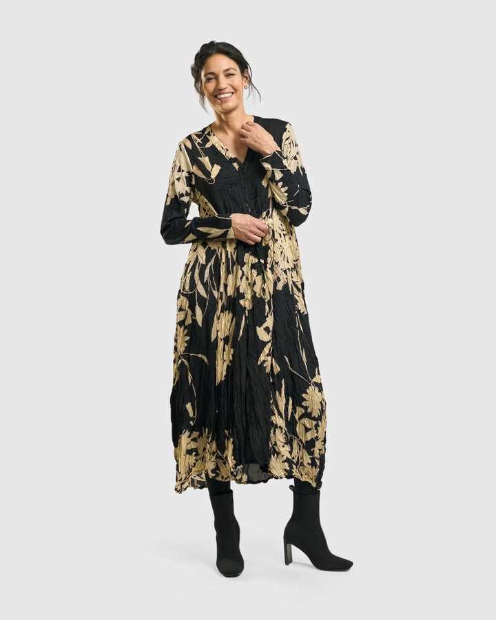 Rosemary Crinkle Tie Dress, Floral