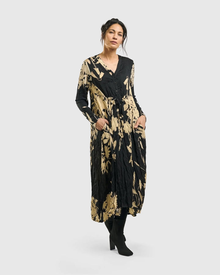 Rosemary Crinkle Tie Dress, Floral