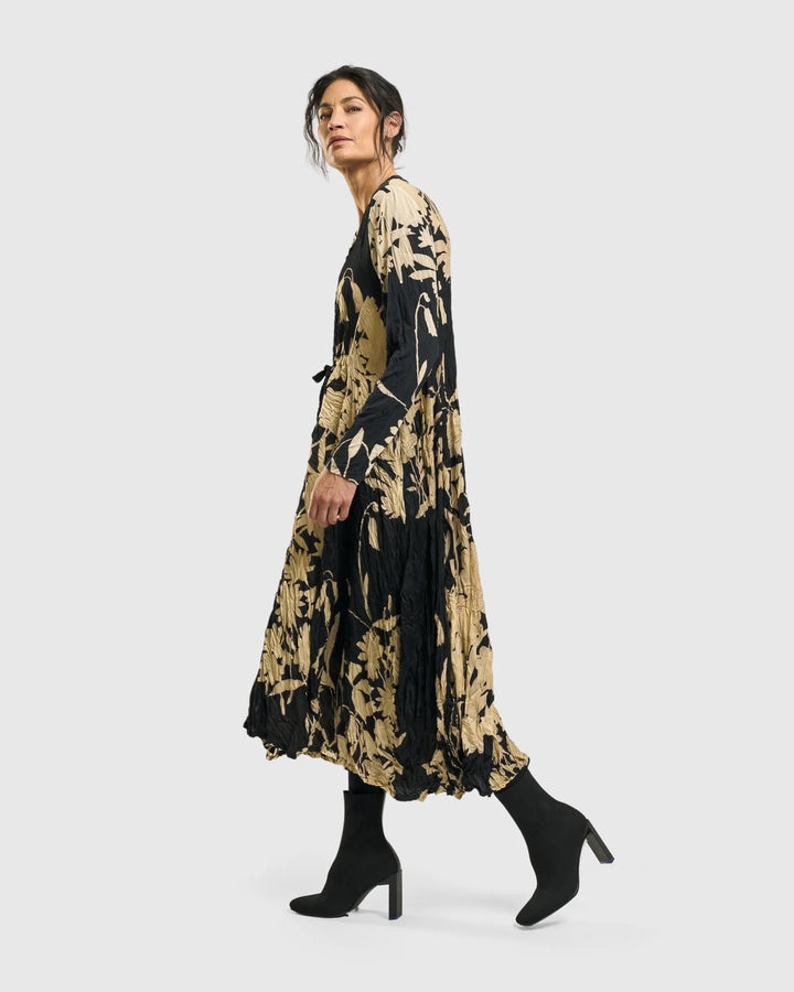 Rosemary Crinkle Tie Dress, Floral