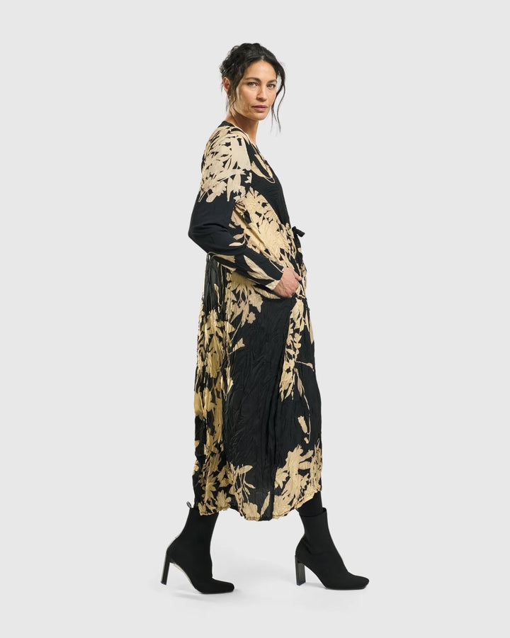 Rosemary Crinkle Tie Dress, Floral