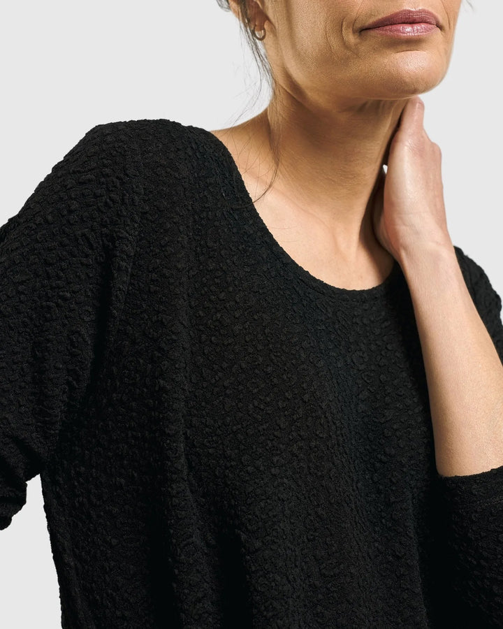 Sabrina A-Line Dress, Black