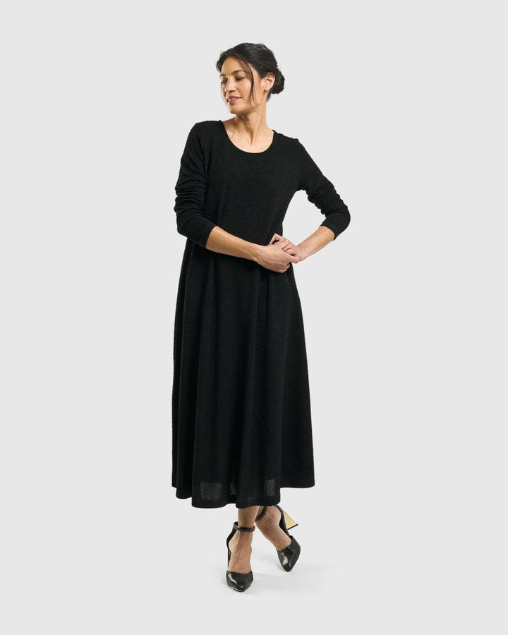 Sabrina A-Line Dress, Black