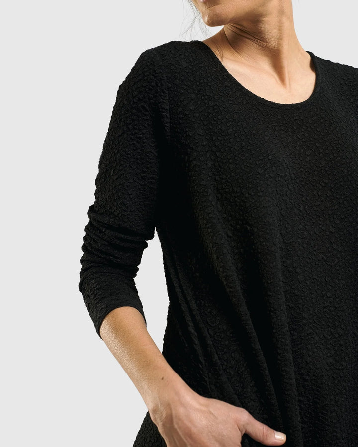 Sabrina A-Line Dress, Black