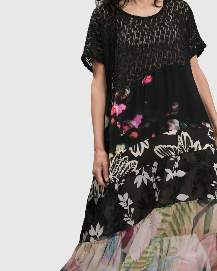 ADALINE TIERED MAXI DRESS, FLORAL
