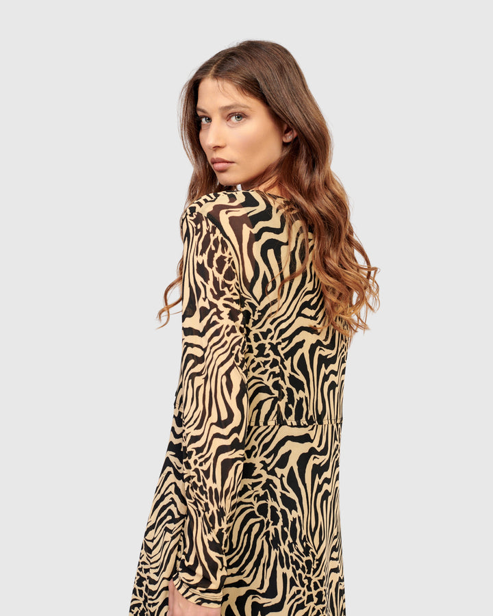 Derby Maxi Dress, Zebra