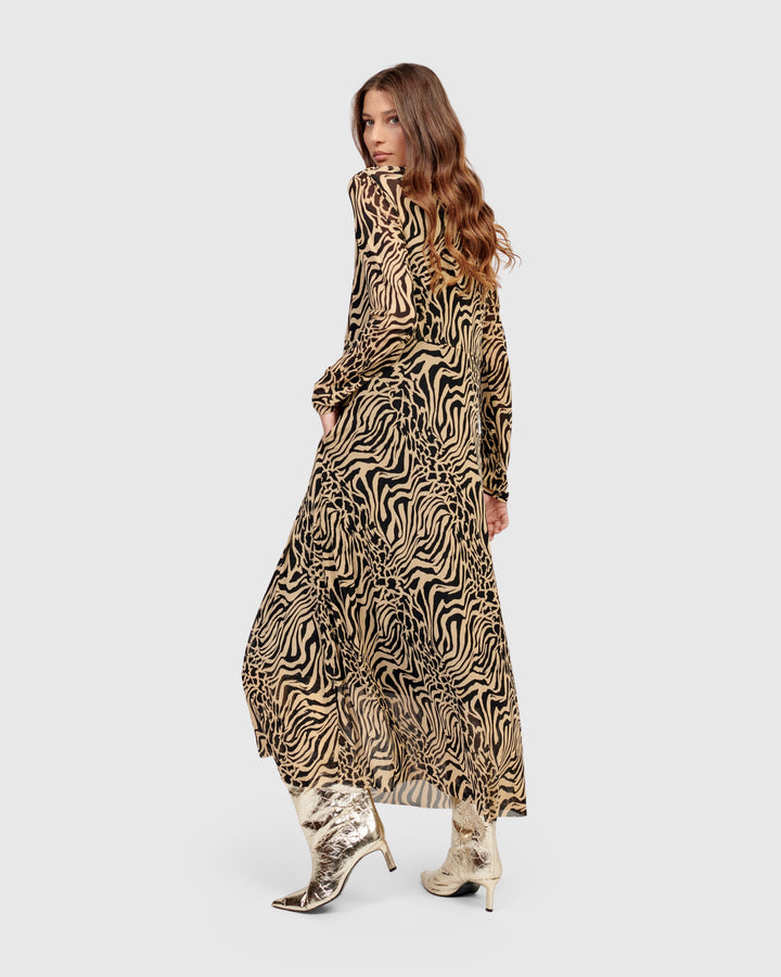Derby Maxi Dress, Zebra