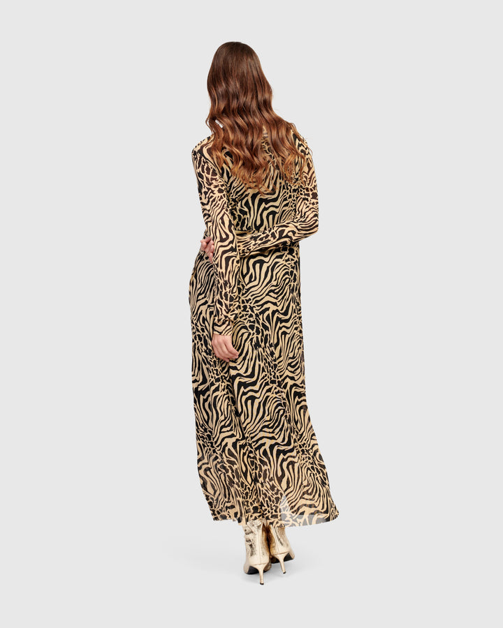 Derby Maxi Dress, Zebra