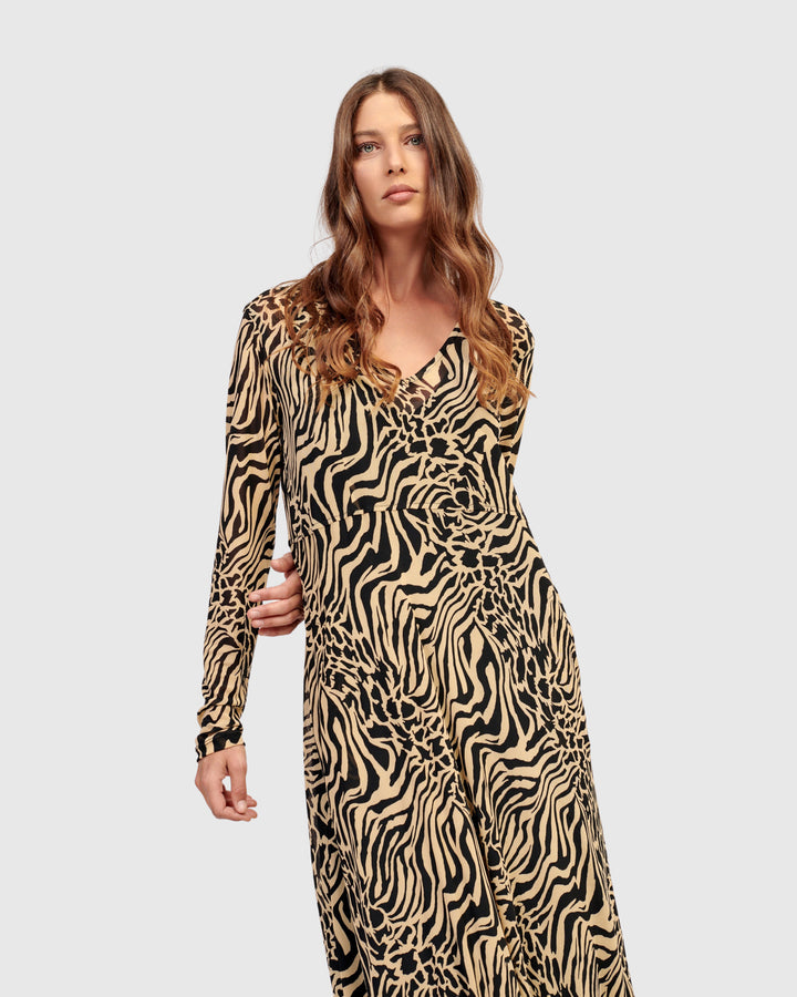 Derby Maxi Dress, Zebra
