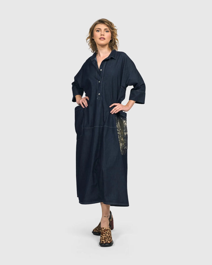 Tacoma Trapeze Dress, Denim
