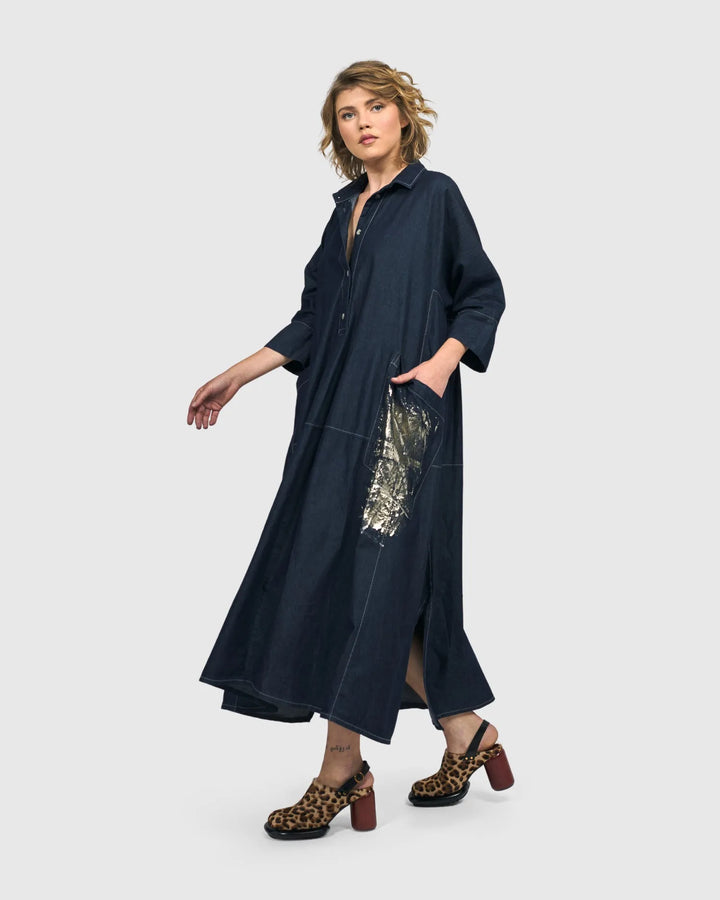 Tacoma Trapeze Dress, Denim