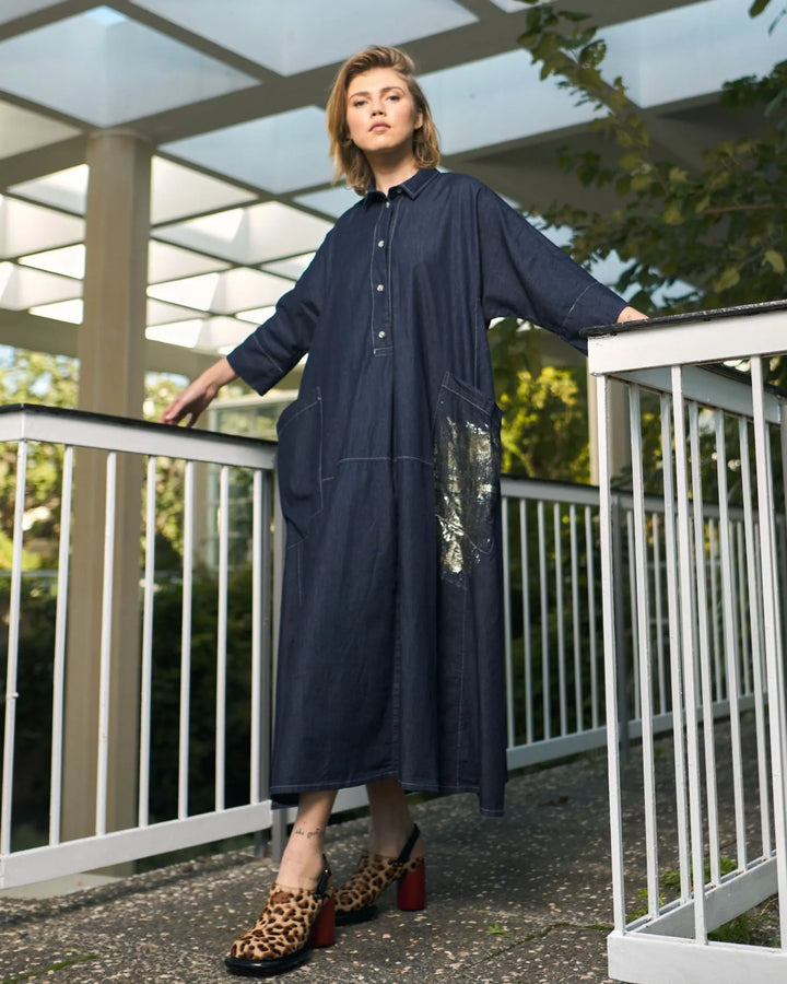Tacoma Trapeze Dress, Denim