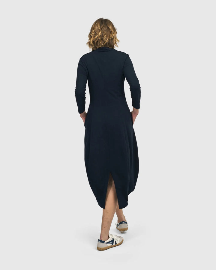 Laurel Cocoon Dress, Navy